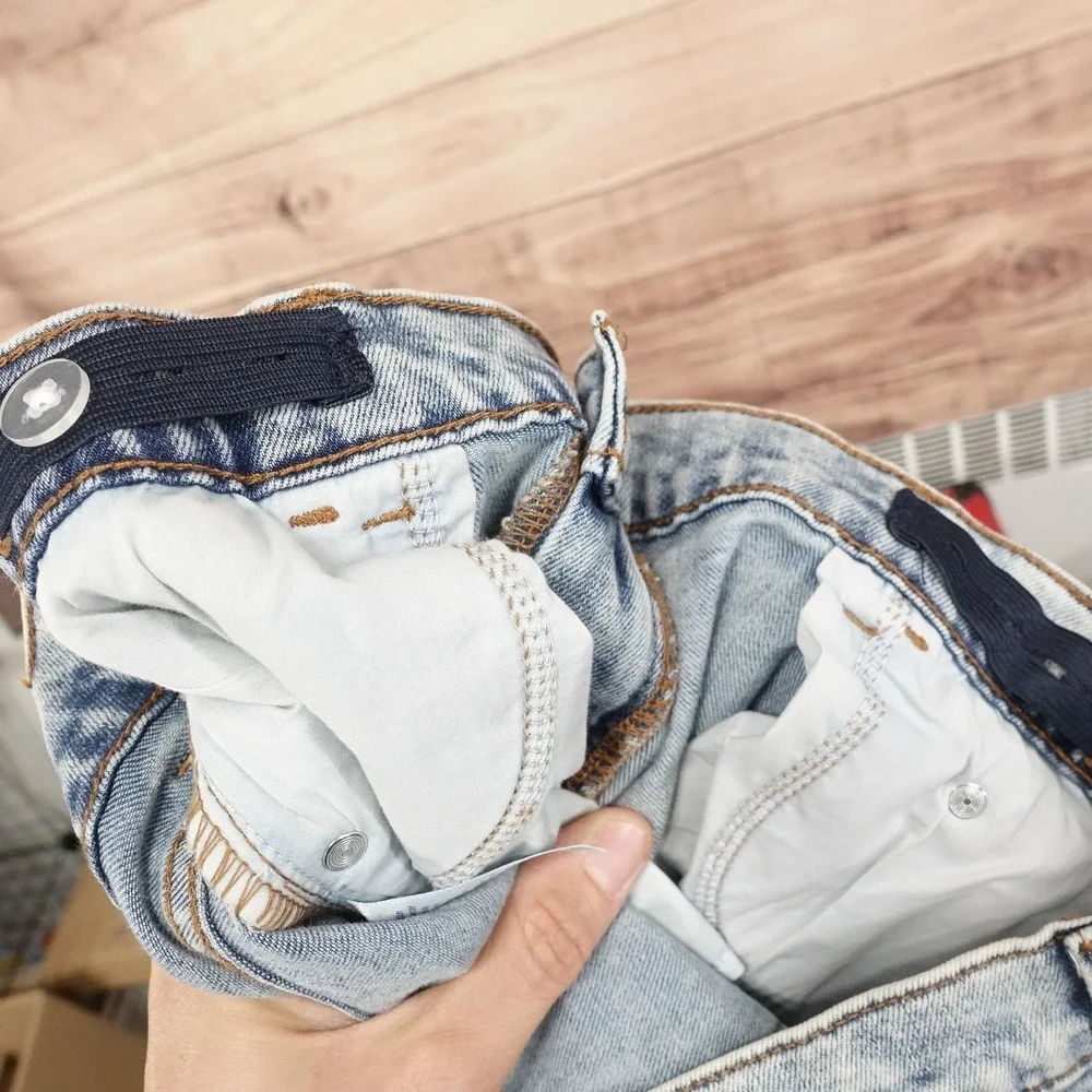 New! Wonder Nation Jeans Boys 12 Husky 32x26 Straight Adjustable Waist Youth